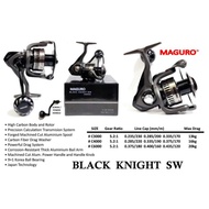 Maguro BLACK KNIGHT SW POWER HANDLE Spinning Reel