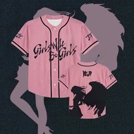 ITZY Girls Will Be Girls Baseball Jersey Kpop Midzy Concert Pink Outfit K69