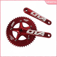 [lzdjhyke2] 48T Chainring Crankset Aluminum Alloy Single Speed Crankset Retro Black