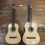 OXWOOD 39inch & 36inch Classical Guitar + Free Gift Oxwood Guitar Bag