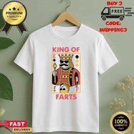 King Of Farts T-Shirt - Funny Joke Shirt - Embarrassing Shirt Swap - Exchange Flatulence Prank Gift 
