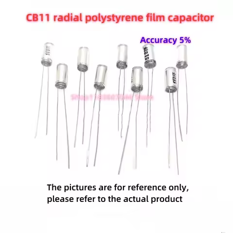 5pcs 100V100PF-1000PF radial polystyrene film capacitor CB11 100V100PF 150P 220P 330P 390PF 470PF 68