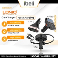 LDNIO 【CAR CHARGER】 C701Q C407Q 3A Quick Charge 3.0 Fast Charging 2 Dual USB Output
