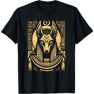 New Limited Egyptian God Anubis Egyptian Hieroglyphics Ancient Egypt T-Shirt