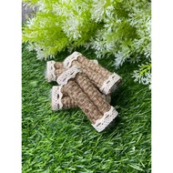 Jute ring holder fits 2 rings