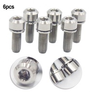 【FEELING】6Pcs Titanium Alloy Bolt Screw For Bicycle Stem For Seatpost Bike Parts M5x18mmFAST SHIPPING