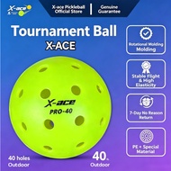 Pickleball, standard outdoor sport ball, 48-hole professional competition ball, X-ACE.