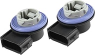 2pcs Car Turn Signal Light Bulb Socket Front Tail Light Lamp Blinker Holder Base 2U5Z13411DA Fit for