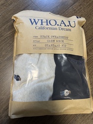 韓國 WHO.A.U 小熊刺繡薄衛衣