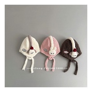 MICHI BABY| Headphone-shaped thick wool hat with cute 3D animal patterns