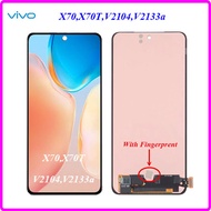 อะไหล่มือถือ Vivo X70 5GV2104V2133A/สายแพร/กระจกเลนส์กล้อง/ลำโพงหูฟัง/ฝาหลัง/แบตเตอรี่ B-R7/หน้าจอ L