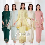 [NEESTYLE] ARADEA PLUS SIZE • Baju Raya 2024 Baju Kurung Kebarung Sulam Baju Kurung Tunang Nikah Sanding Muslimah