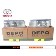 DEPO TOYOTA YM31 LITE ACE HEAD LAMP LEFT & RIGHT LITEACE VAN LH RH KM36 LAMPU BESAR LIGHT