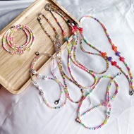 Mask Strap, Cute Anti-Drop Smiley Face Beads