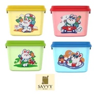 Colgate Rabbit Container Set Cute Food Storage 280ml x 4