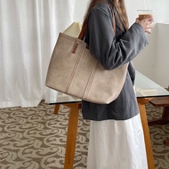 Large Leather Shoulder Bag Model Ci007 Women's Waterproof PU Can Hold A Lot Of Things A4 (2 Colors: 