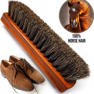 ۩ ☂ ✹ 4Pcs Set Horse Hair Shoe Shine Brush Long Wood Handle Shoe Brush Shoe Cleaning Brush