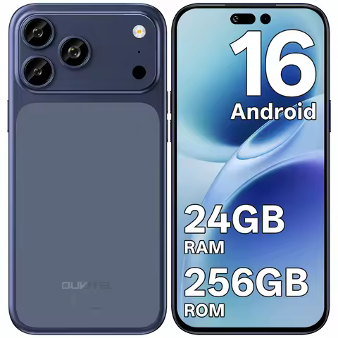 OUKITEL C17PLUS Unlocked Cellphone,Android16,6.9-inch Display, 24GB (6+18）GB RAM + 256GB ROM, 5000mA