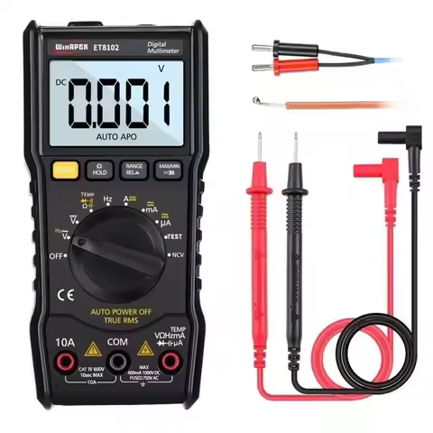 ET8102 Handheld Digital 6000 Counts Multimeter 750~1000V AC/DC Smart True Rms Multimeter Electrician