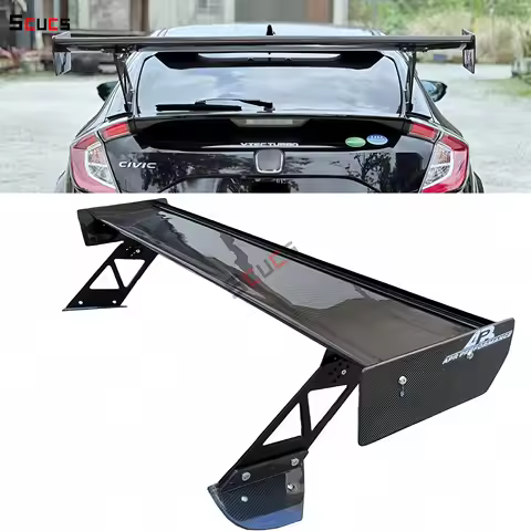 Dry Carbon Fiber GTC250 Rear Wing Rear Trunk High Kick Spoiler For Honda 10th Civic FK4 FK7 FK8 TypR
