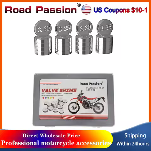 9.48mm 52pcs Motorcycle Adjustable Valve Shims For Yamaha YZF-R1 FJR1300 YFZ YZ WR 250F 400 426 450 