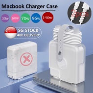 Charger Protector Case For MacBook Air M4 30W 70W Pro 14 16 67W 96W 140W With Cord Winder Cable Prot