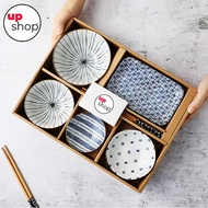 Japanese style dishes set dinner plate tableware gift box / Dinnerware Gift Set / ceramic dining set / housewarming gift