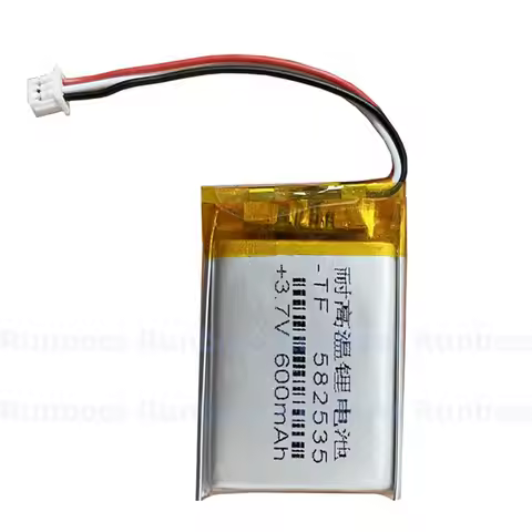 3.7V 600mAh 582535 562438 Li-Polymer Battery with JST 1.25mm 3P Plug for Smart Watch, GPS, MP3, MP4,