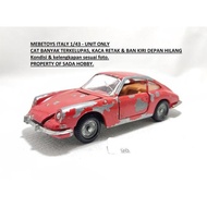 MERAH VINTAGE DIECAST MATTEL MEBETOYS 1/43 PORSCHE 912 RED ITALY UNIT ONLY JUNK CADATOYS