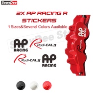 2x AP R Car Brake Caliper Sticker AP Racing Radi-Cal Decals Waterproof And High Temperature Resistan