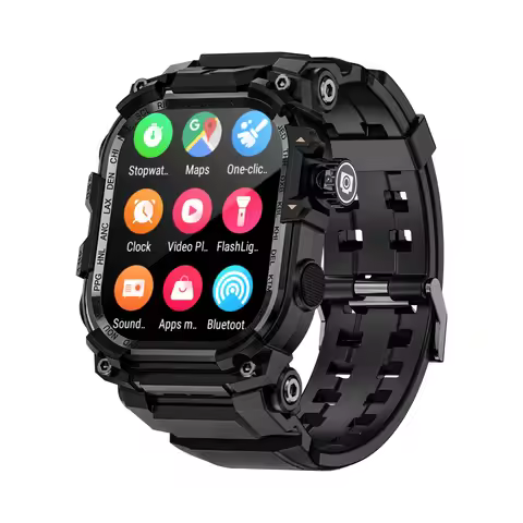 LOKMAT APPLLP 7 MAX Android Watch Phone Square Big Screen Wifi 4G Calls Smartwatches Dual Camera wit