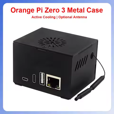 Orange Pi Zero 3 Metal Case Metal Case with Antenna Optional Fan & Heatsink for Orange Pi Zero 3 com