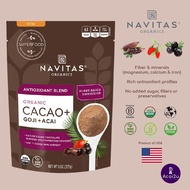 Navitas Organics Organic Cacao + Goji + Acai Powder 227g, Cacao+ , Dark Chocolate Superfood Powders