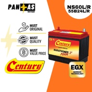 [Installation Provided] Century MARATHONER MAX MF Car Battery Bateri Kereta | NS60 L/R | 55B24 L/R |