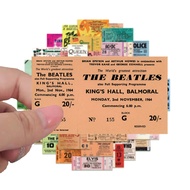 💥พร้อมส่ง💥ลายการ์ตูนอะนิเมะ Rock USA police beatles Nirvana MUSIC vintage ticket 55แผ่น Sticker สติ๊