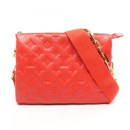 【二手】路易威登 (Louis Vuitton) LOUIS VUITTON單肩包 Coussin PM Monogram 壓紋 Rouge 2WAY M57792 Rouge 皮革 Coussin 