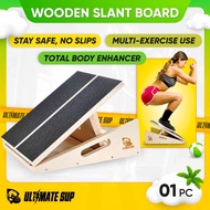Ultimate Sup, Wooden Slant Board, adjustable tilt board, Portable for Fitness & Aerobic