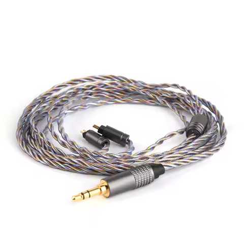 Tripowin Zoe Upgraded Earphone Cable 4-Core Pure Copper Silver-Plated Copper Gold-Plated 24AWG Litz