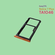 Sim Card Tray for Nokia 7 Plus (TA-11046) Disassembled Used Bronze Color