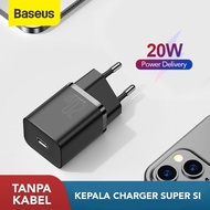 (GD3C) KEPALA CHARGER TYPE C PD BASEUS QUICK CHARGER 20W IPHONE FAST