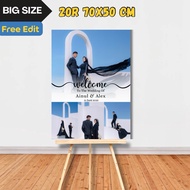 20R Photo Printing (50x70CM) + MDF Frame