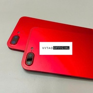 RED SQUARE FRAME PHONE 7PLUS CASE