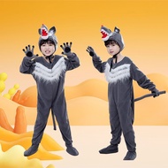 Children Animal Costume Big Gray Wolf Stage Character Costume Wolf and Lamb Costume Wolf Gauze Skirt