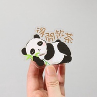 得閒飲茶熊貓磁石貼 - 香港特色系列