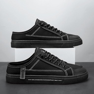 EIFAK Giày Nửa Gót Nam Giày Lười Vải Canvas Thoáng Khí Thời Trang Mùa Hè 2022 Dành Cho Nam Giày Lười