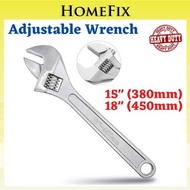 375mm - 450mm Heavy Duty Switch Spanar 15'' - 18"  Adjustable Wrench