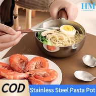 Stainless Steel Pasta Pot Cooking Noodle Pot Multi Usage Cooking Pot Wood Handle Pot Cooking Tool