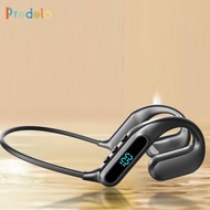 [Predolo] Open Ear Headphone Bluetooth Comfort with Mic Sweatproof Earphones Air Conduction Headphon
