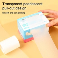 Cuttable Sparkly Sticky Notes 22.97ft Pull Out Aesthetic Stationery Clear Memo Pad for Daily bumy