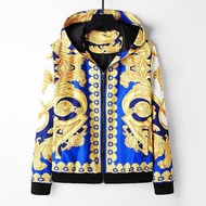 VERSACE7012 Jacket Men Spring Autumn New Jacket Trendy Casual Outdoor Wear Hooded Jacket Ready Stock